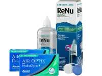 Lentes de Contato Air Optix Plus HydraGlyde for Astigmatism + Renu Multiplus - Packs