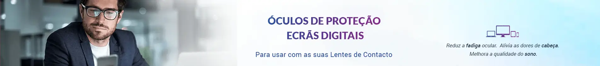 Óculos de Proteção de Luz Azul para Homem