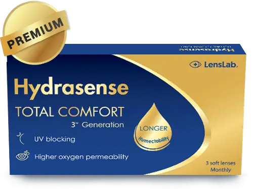 Vantagens de usar Lentes de Contacto Mensais Hydrasense Total Comfort