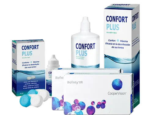Lentes de Contato Biofinity XR + Confort Plus - Packs