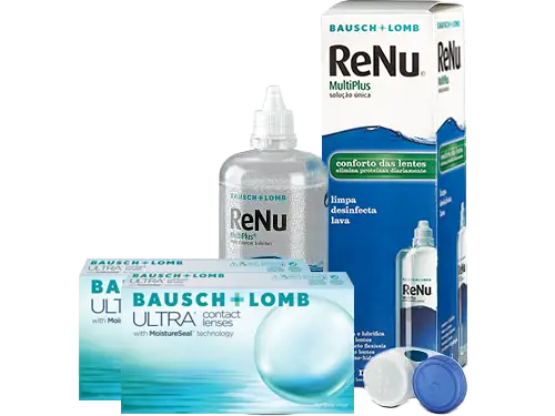 Lentes de Contato Bausch+Lomb ULTRA + Renu Multiplus - Packs