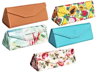 Estojo Leather para Óculos Acessório Lentes de Contacto