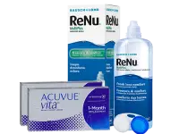 Lentes de Contato Acuvue Vita + Renu Multiplus - Packs
