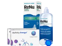 Lentes de Contato Biofinity Energys + Renu Multiplus - Packs
