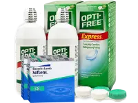 Lentes de Contato Soflens 38 + Opti-Free Express - Packs