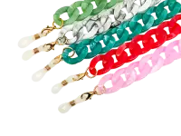 Corrente Acrílica Gold Spring Acessório Lentes de Contacto